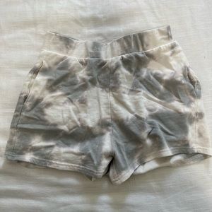 Zara tie die shorts